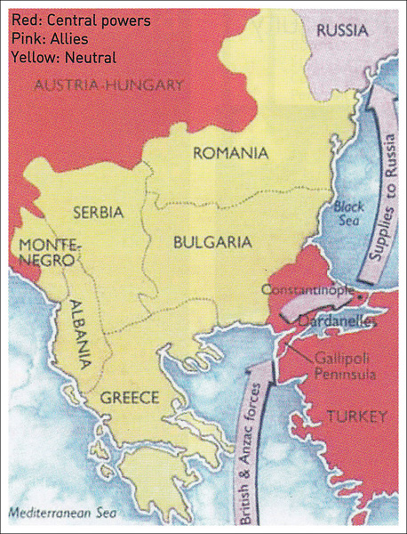 Map of the Dardenelles 1915 Map of the Dardenelles 1915